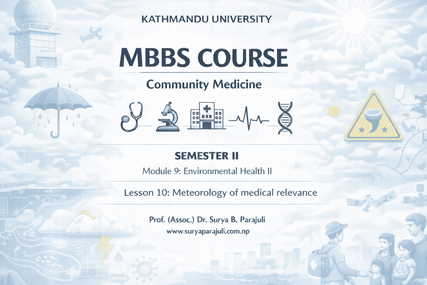 Meteorology of medical relevance